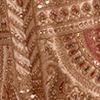 Dark Cream Paisley Leaf Patterned Bridal Lehenga